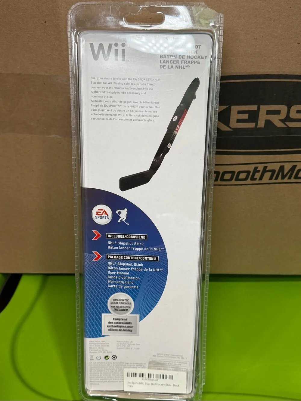 Nintendo Wii NHL Slapshot Hockey Stick Black, EA Sports READ
